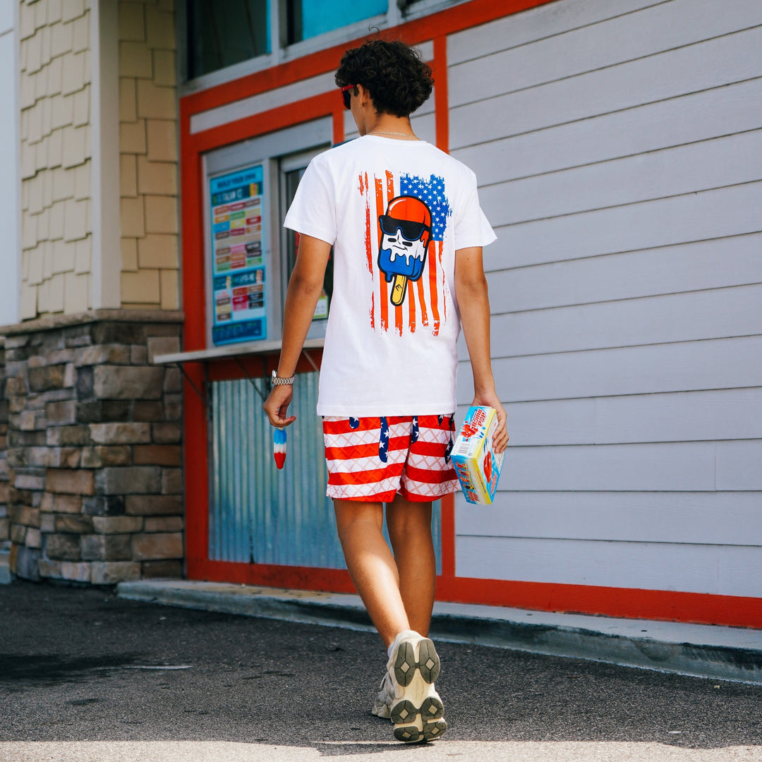 Elite Athletic Gear Shorts USA Flag Ice Cream Shorts