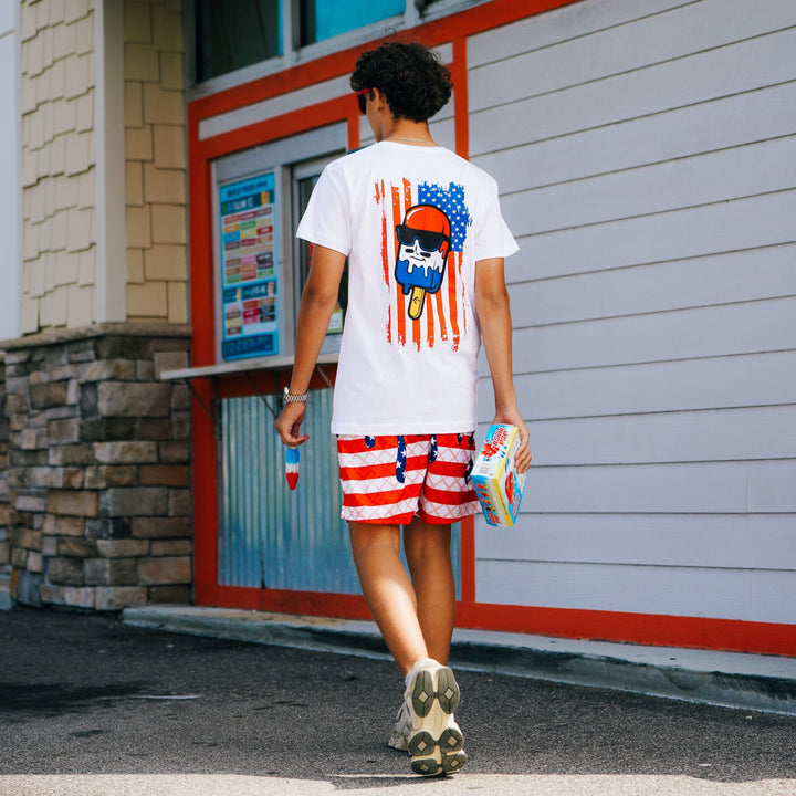 Elite Athletic Gear Shorts USA Flag Ice Cream Shorts