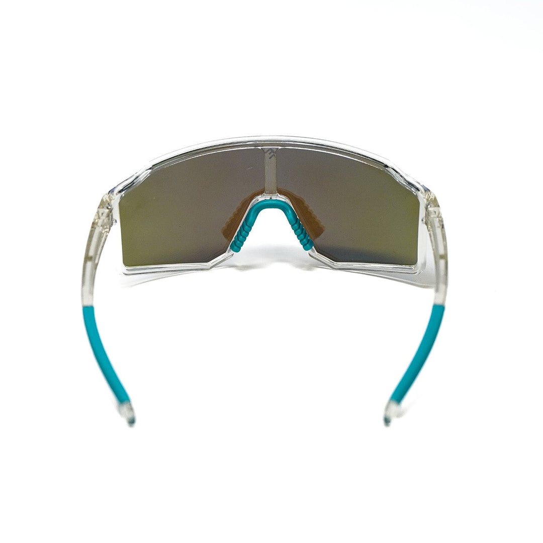 Elite Athletic Gear Sunglasses FLARE - Crystal Blue Polarized Sunglasses