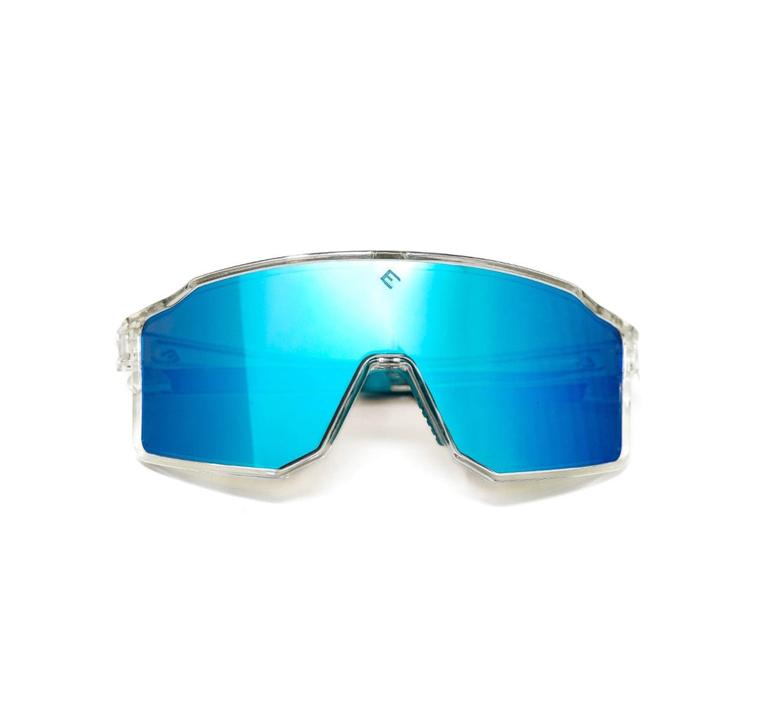 Elite Athletic Gear Sunglasses FLARE - Crystal Blue Polarized Sunglasses