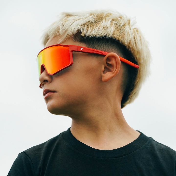 Elite Athletic Gear Sunglasses FLARE - Fire Red Polarized Sunglasses