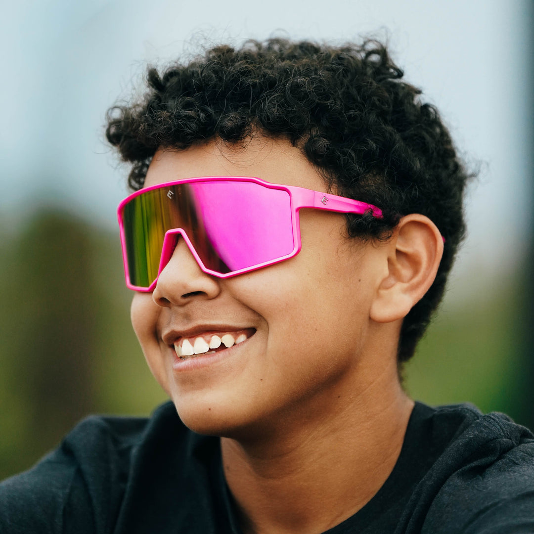 Elite Athletic Gear Sunglasses FLARE - Hyper Pink Polarized Sunglasses