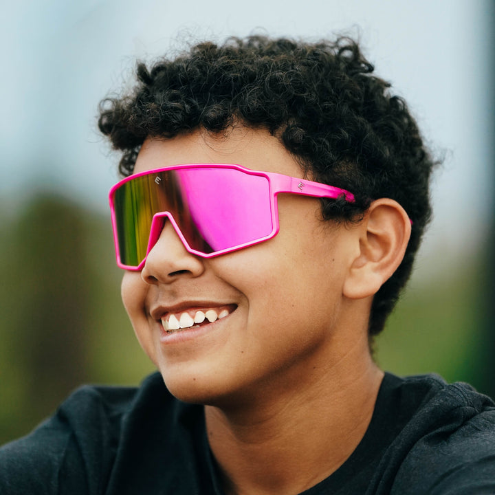 Elite Athletic Gear Sunglasses FLARE - Hyper Pink Polarized Sunglasses