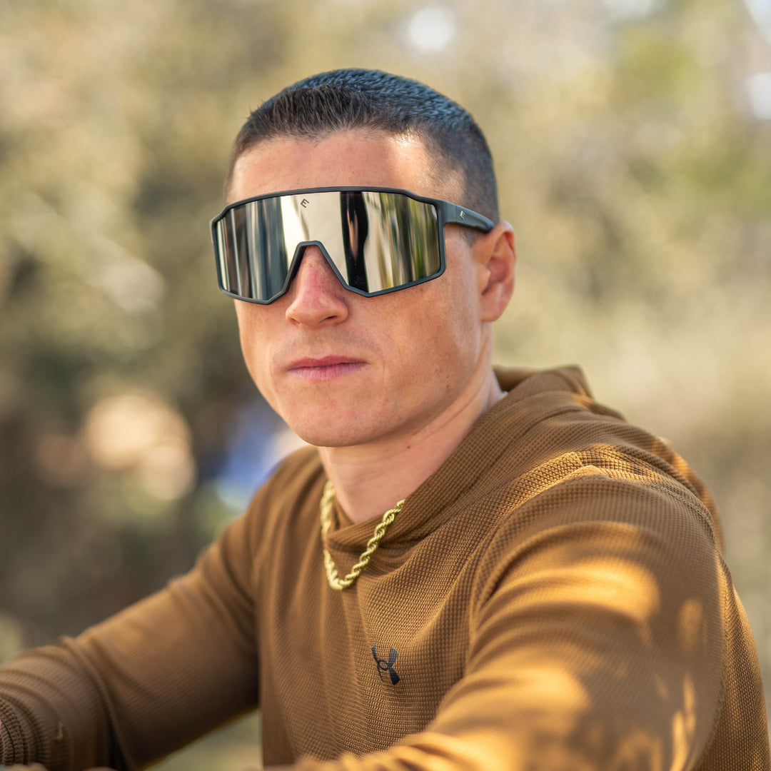 Elite Athletic Gear Sunglasses FLARE - Midnight Mirror Polarized Sunglasses