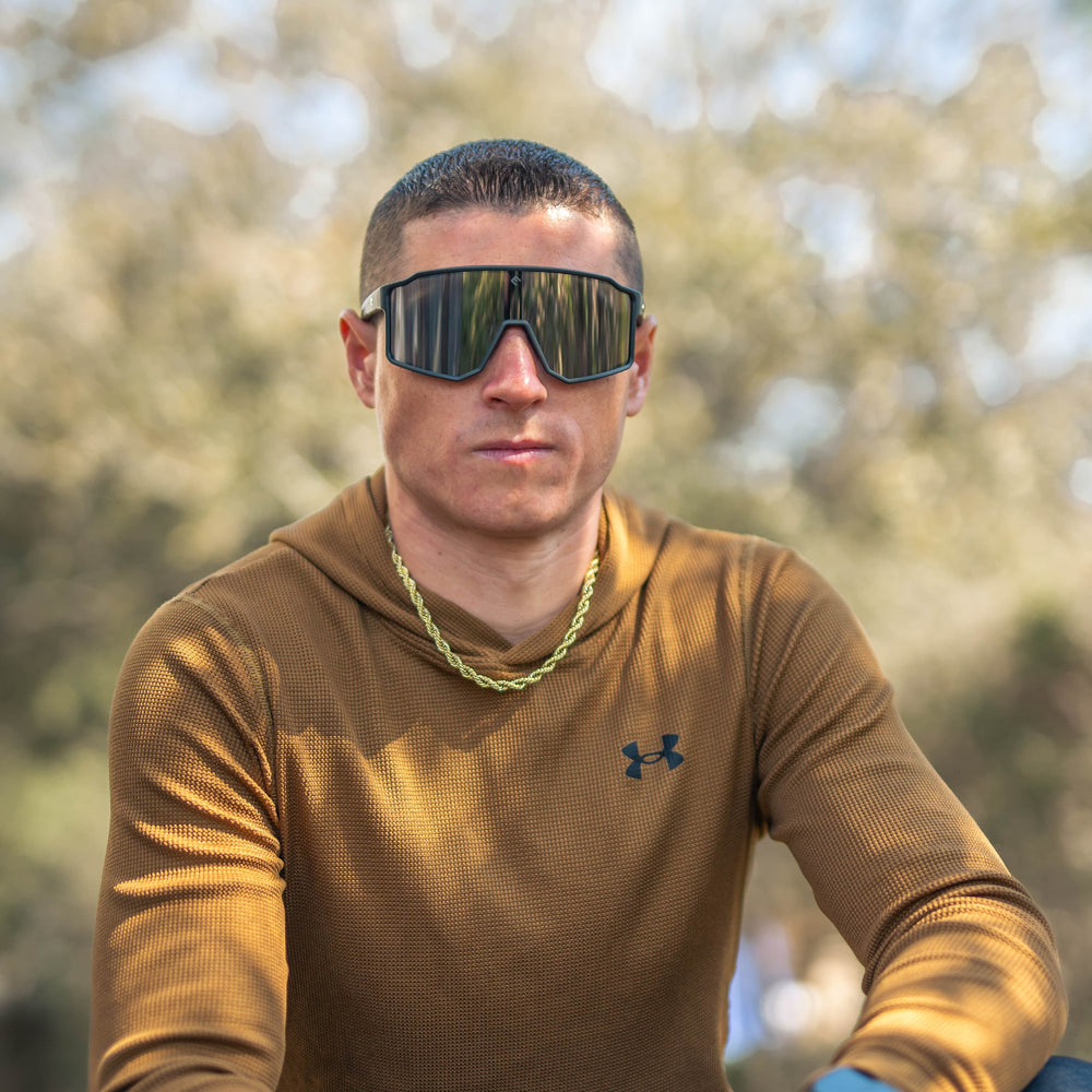 Elite Athletic Gear Sunglasses FLARE - Stealth Black Polarized Sunglasses