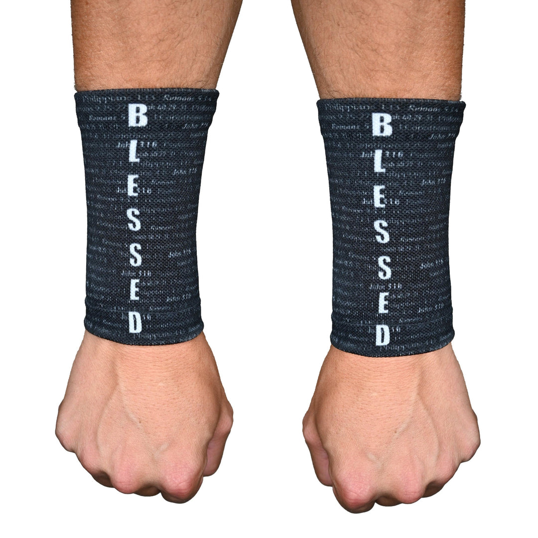 Elite Athletic Gear Wrist Support Sleeves Black BLESSED Wrist Support Sleeves