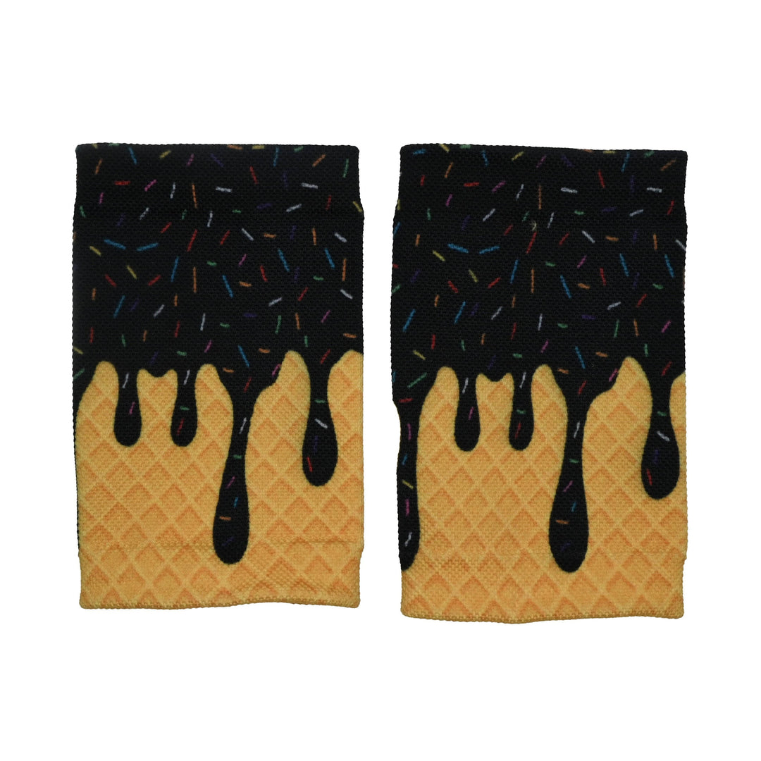 Elite Athletic Gear Wrist Support Sleeves Black Ice Cream Wrist Support Sleeves