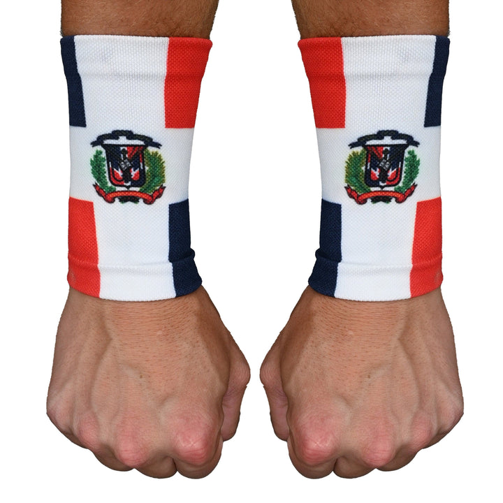 Elite Athletic Gear Wrist Support Sleeves Dominican Republic Flag Wrist Support Sleeves