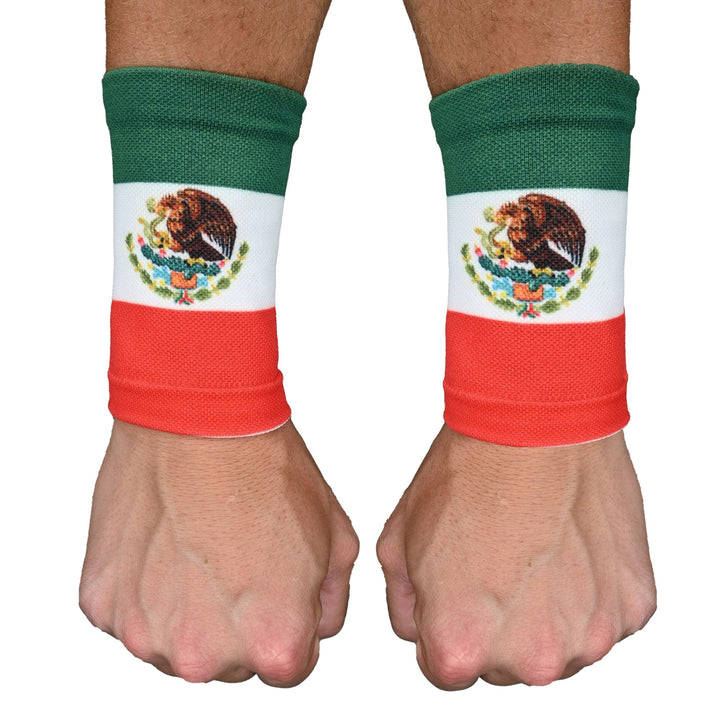 Elite Athletic Gear Wrist Support Sleeves Mexico Flag Wrist Support Sleeves