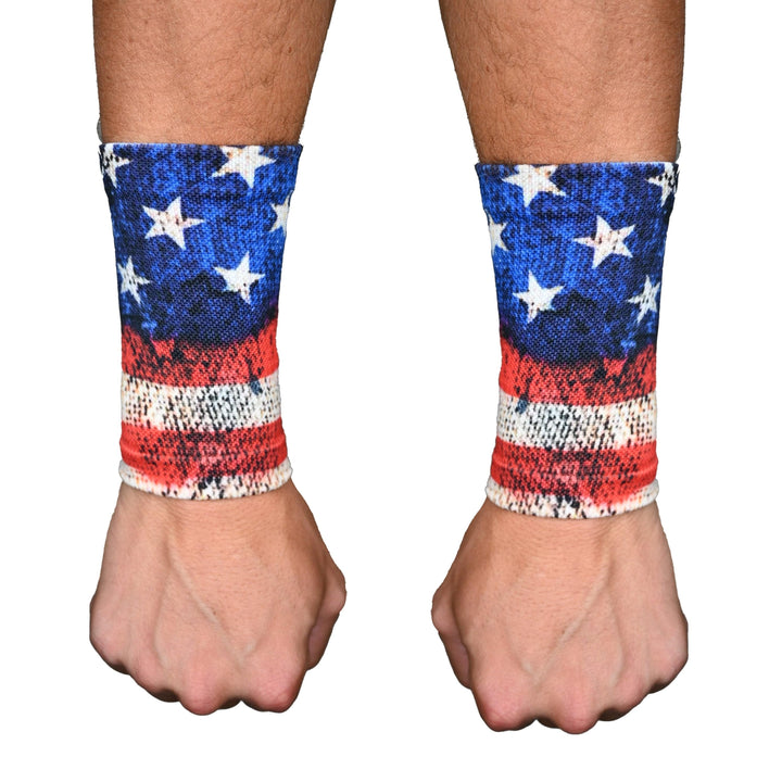 Elite Athletic Gear Wrist Support Sleeves Old Glory Wrist Support Sleeves
