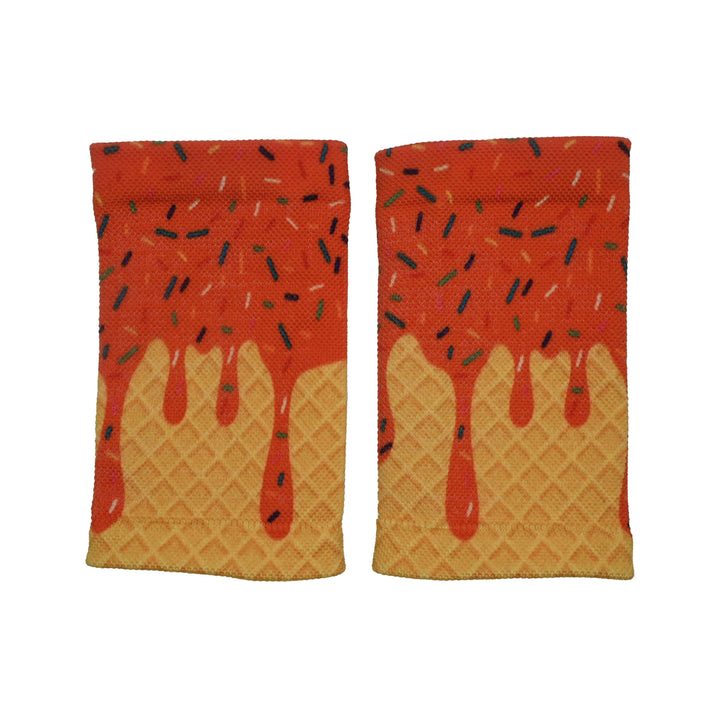 Elite Athletic Gear Wrist Support Sleeves Orange Ice Cream Wrist Support Sleeves