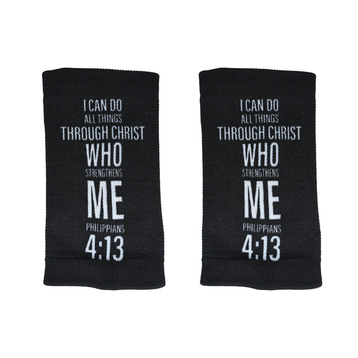 Elite Athletic Gear Wrist Support Sleeves Philippians 4:13 Cross Wrist Support Sleeves