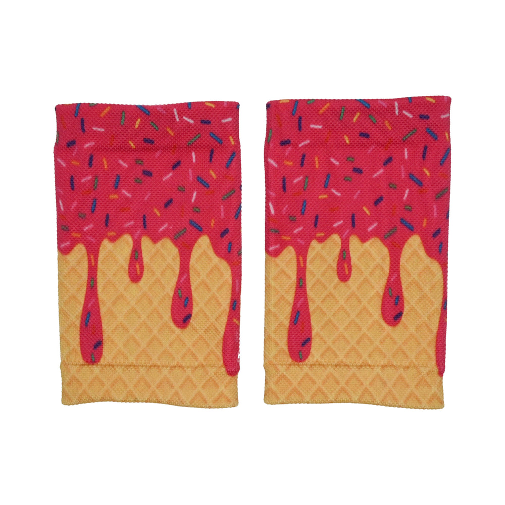 Elite Athletic Gear Wrist Support Sleeves Pink Ice Cream Wrist Support Sleeves