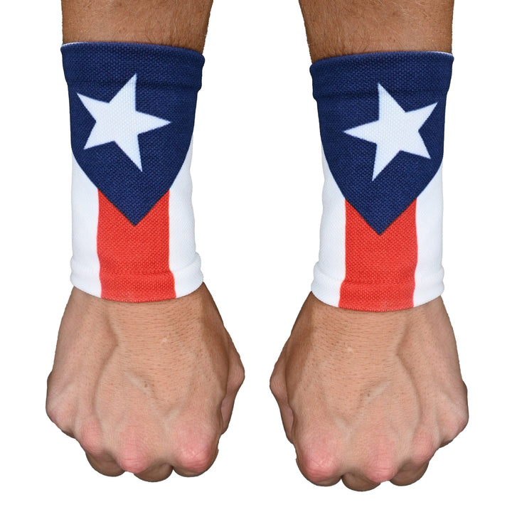 Elite Athletic Gear Wrist Support Sleeves Puerto Rico Flag Wrist Support Sleeves