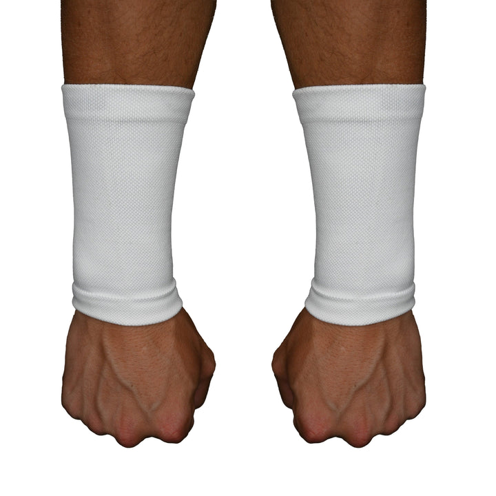 Elite Athletic Gear Wrist Support Sleeves White Wrist Support Sleeves