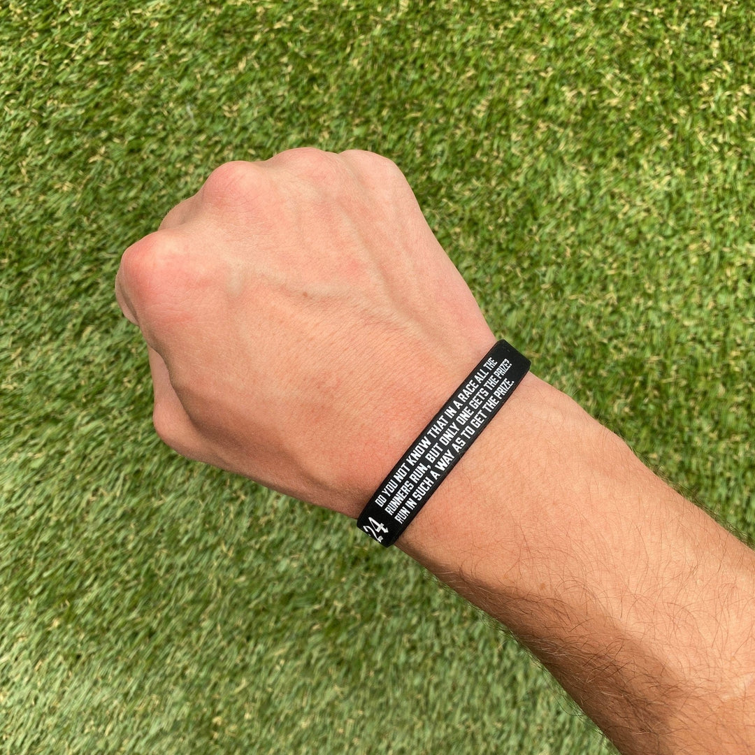 Elite Athletic Gear Wristband 1 Corinthians 9:24 Wristband