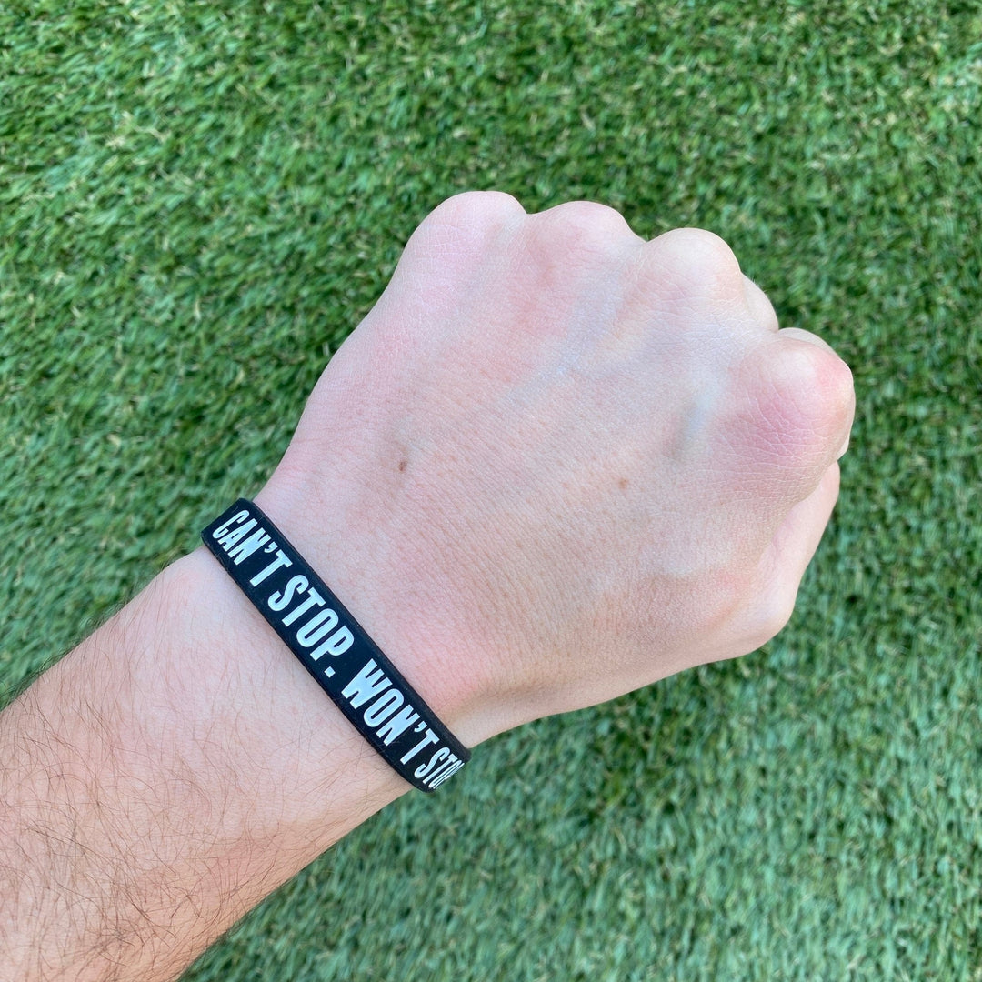 Elite Athletic Gear Wristband CAN'T STOP. WON'T STOP. Wristband