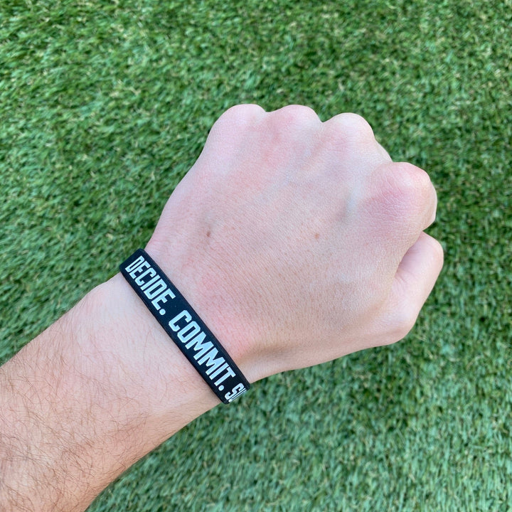 Elite Athletic Gear Wristband DECIDE. COMMIT. SUCCEED. Wristband