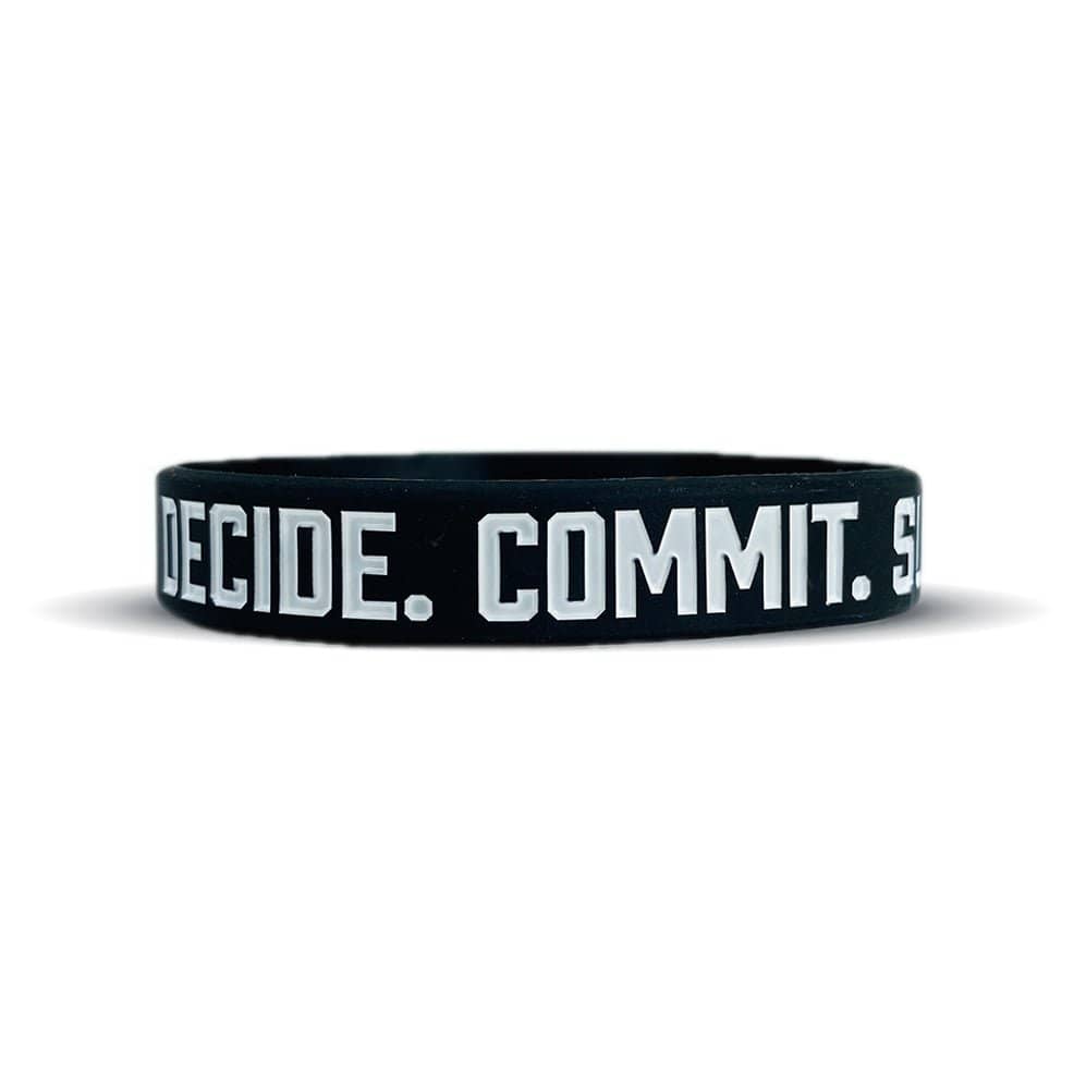 Elite Athletic Gear Wristband DECIDE. COMMIT. SUCCEED. Wristband