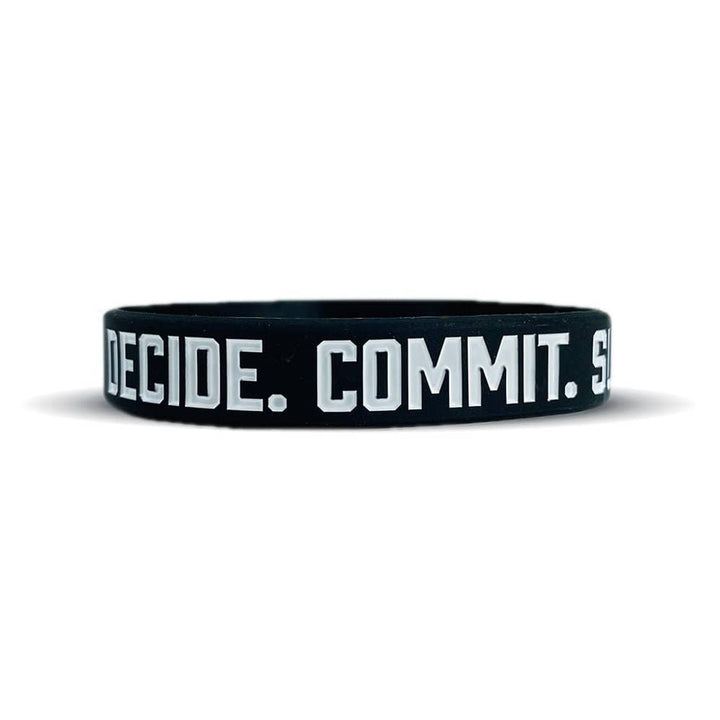 Elite Athletic Gear Wristband DECIDE. COMMIT. SUCCEED. Wristband