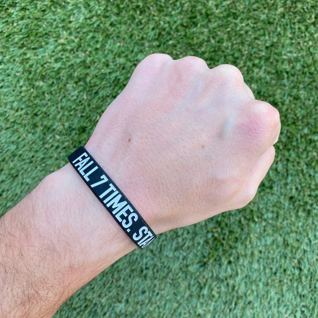 Elite Athletic Gear Wristband FALL 7 TIMES. STAND UP 8. Wristband