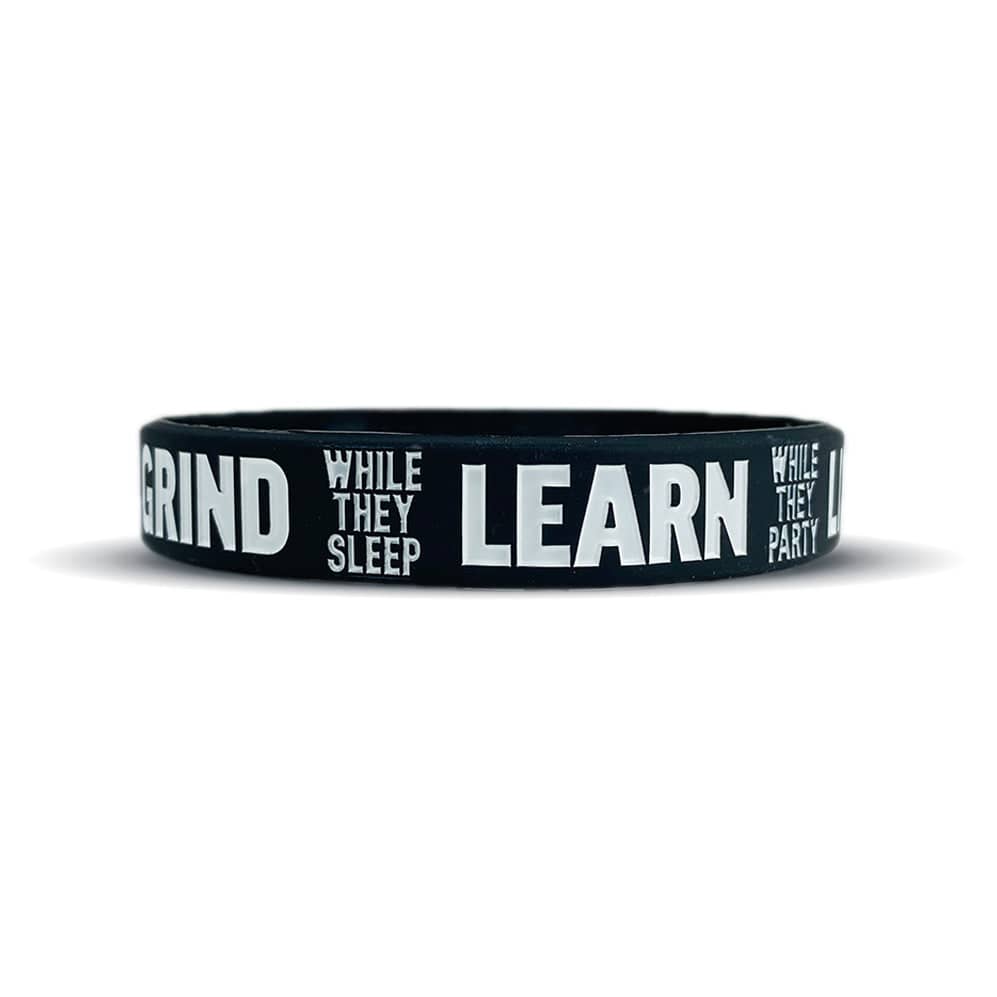 GRIND LEARN LIVE Wristband | Elite Athletic Gear