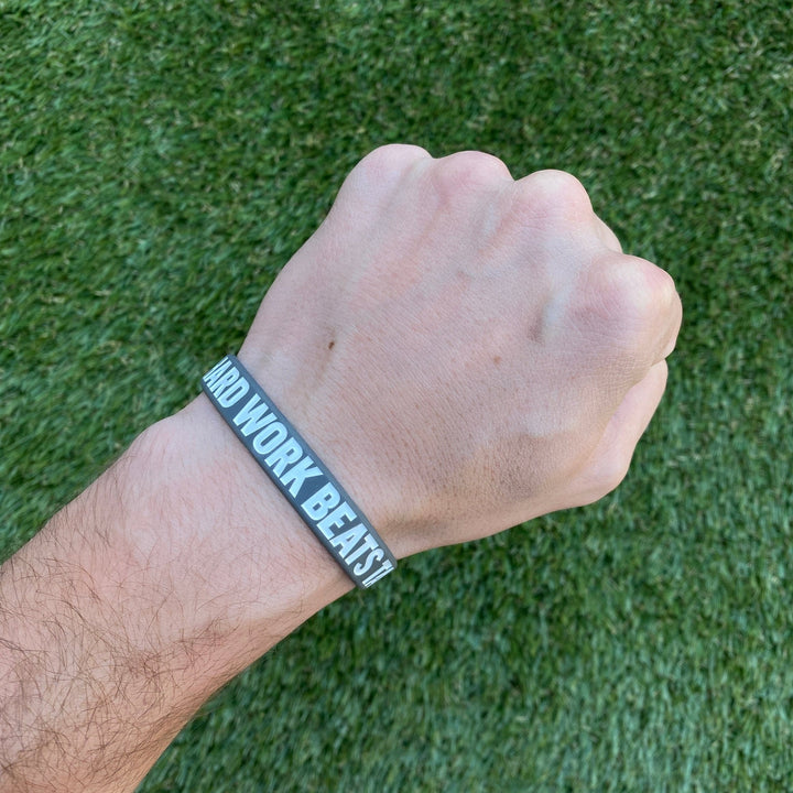 Elite Athletic Gear Wristband HARD WORK BEATS TALENT Wristband