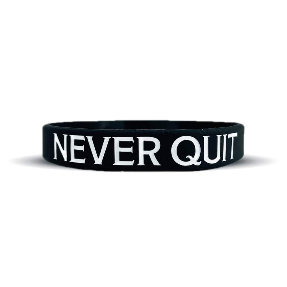 Elite Athletic Gear Wristband NEVER QUIT Wristband