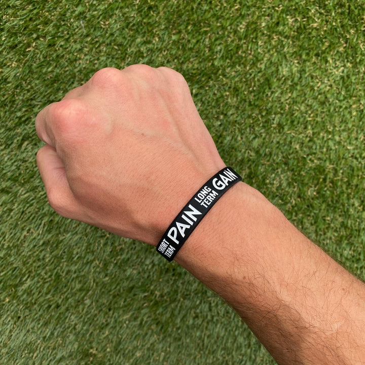 Elite Athletic Gear Wristband SHORT TERM PAIN LONG TERM GAIN Wristband