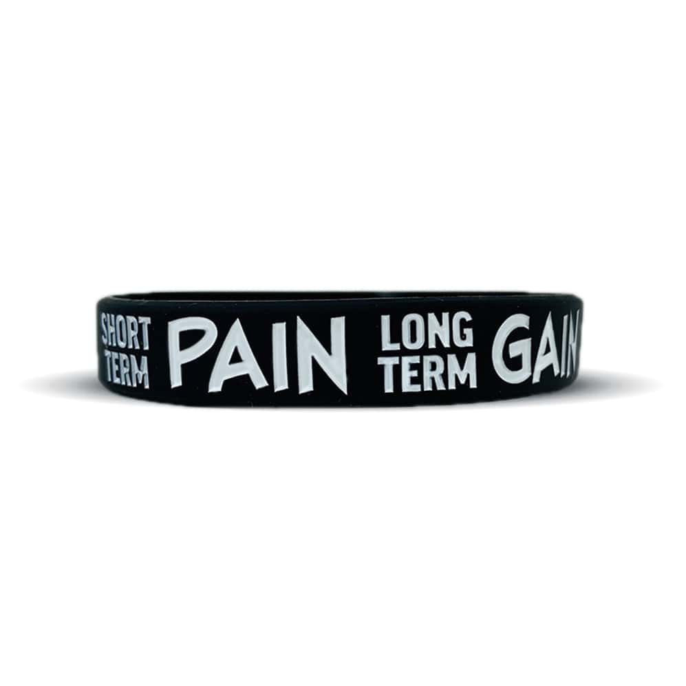 Elite Athletic Gear Wristband SHORT TERM PAIN LONG TERM GAIN Wristband