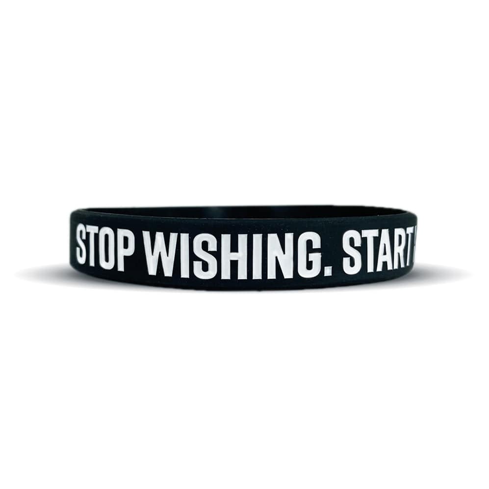 Elite Athletic Gear Wristband STOP WISHING. START WORKING. Wristband