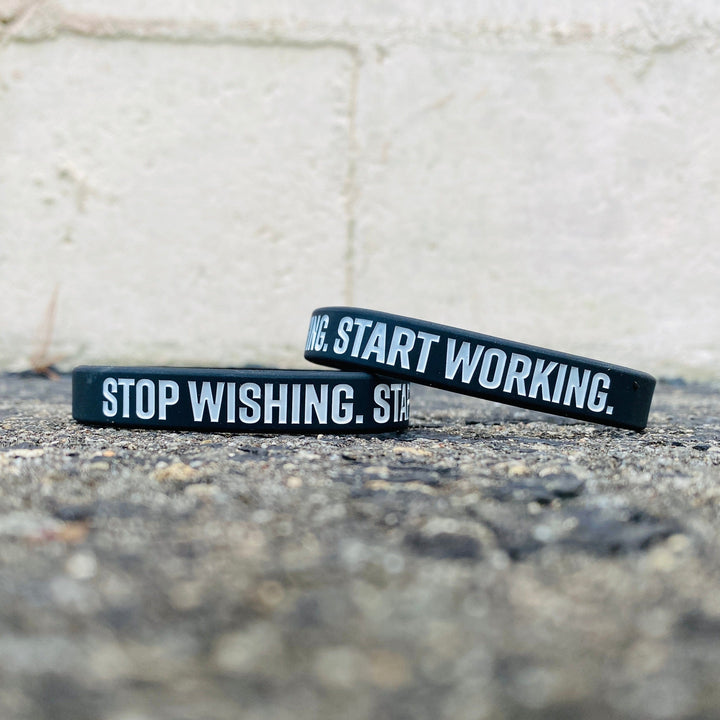 Elite Athletic Gear Wristband STOP WISHING. START WORKING. Wristband