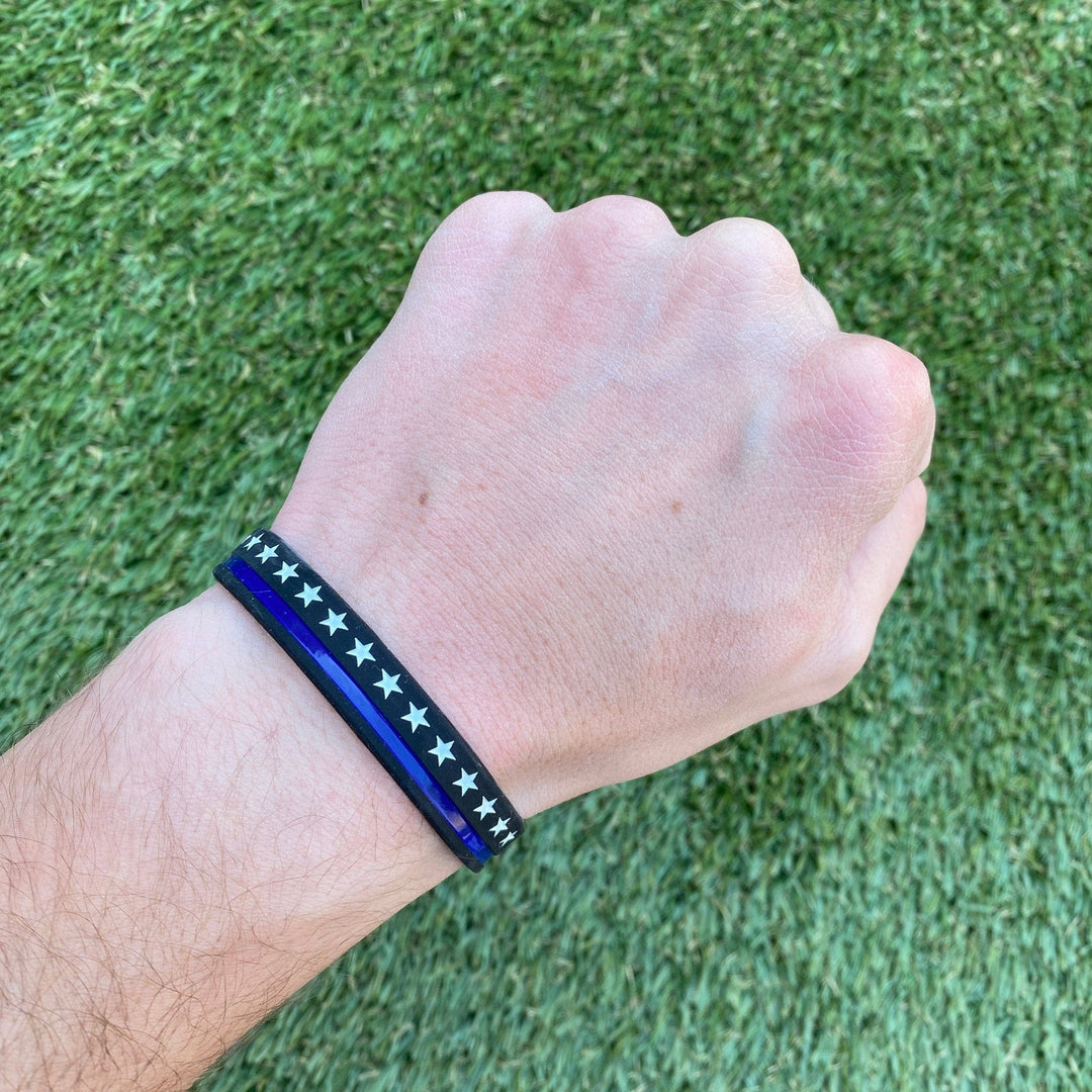 Elite Athletic Gear Wristband Thin Blue Line Wristband