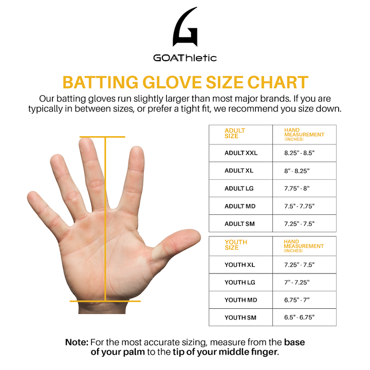 GOAThletic Legacy Series Long Cuff Youth Batting Gloves