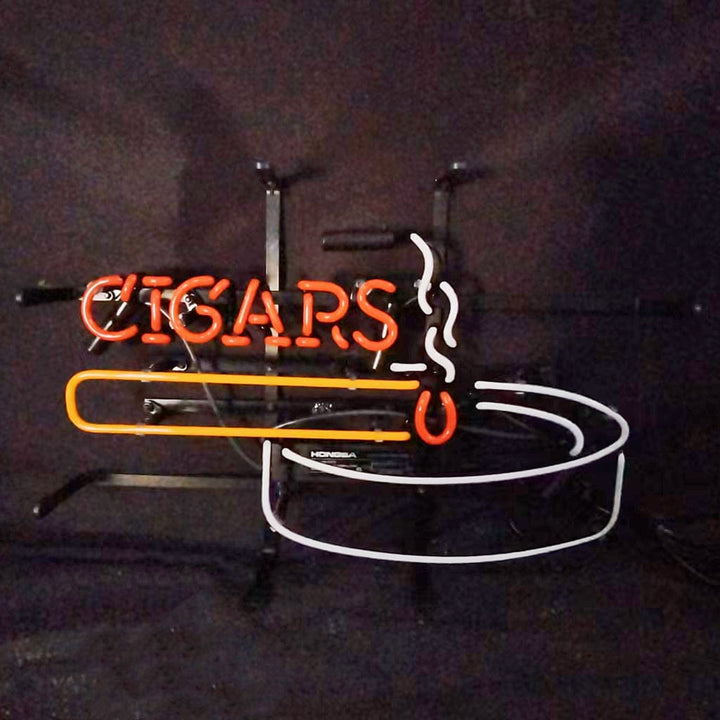 Neon Signs Land Neon Signs Fire Cigars Ashtray Neon Signs