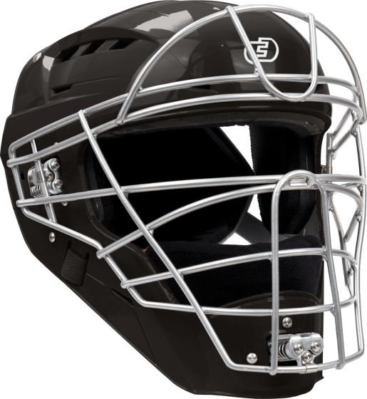 Force3 Pro Gear Baseball & Softball Mask Adult (7 1/8 - 7 1/2) / Silver / Black Hockey Style Defender Mask (SEI Certified to Meet NOCSAE Standard) | Force3 Pro Gear