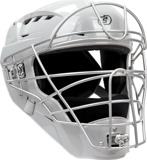 Force3 Pro Gear Baseball & Softball Mask Adult (7 1/8 - 7 1/2) / Silver / Gray Hockey Style Defender Mask (SEI Certified to Meet NOCSAE Standard) | Force3 Pro Gear