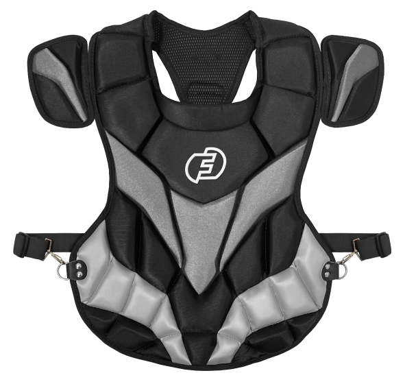Force3 Pro Gear Baseball & Softball Mask Chest Protector Black/Gray Catcher Pro Chest Protector with DuPont™ Kevlar® | Force3 Pro Gear