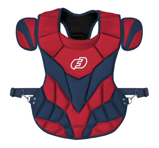 Force3 Pro Gear Baseball & Softball Mask Chest Protector Red/Navy Catcher Pro Chest Protector with DuPont™ Kevlar® | Force3 Pro Gear