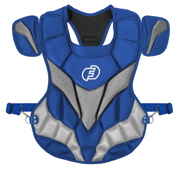 Force3 Pro Gear Baseball & Softball Mask Chest Protector Royal/Gray Catcher Pro Chest Protector with DuPont™ Kevlar® | Force3 Pro Gear