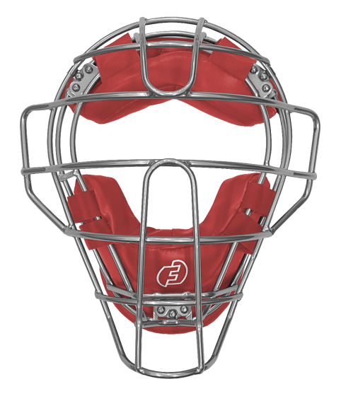 Force3 Pro Gear Baseball & Softball Mask Silver / Red Traditional Defender Mask | Force3 Pro Gear
