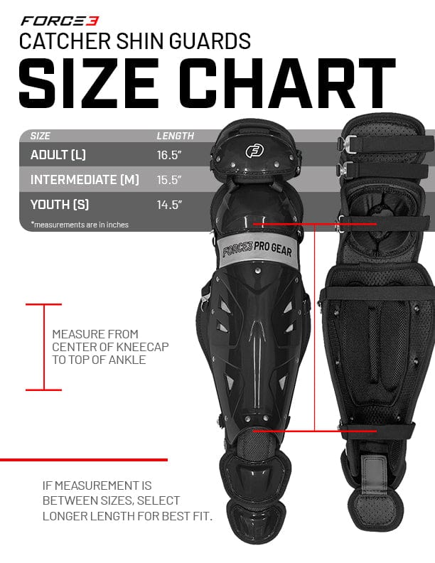 Force3 Pro Gear Baseball & Softball Shin Guards Catcher Shin Guards with DuPont™ Kevlar® | Force3 Pro Gear