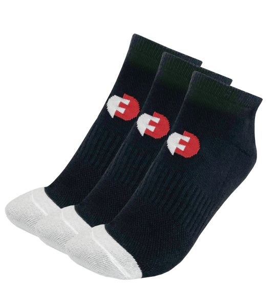 Force3 Pro Gear Sock Med/Large (Up to Size 11) / Black Ultimate Sport Ankle Sock 3 Pack | Force3 Pro Gear