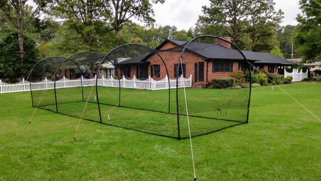 Heater Sports Batting Cage Package 36' / Drop Toss - Baseball / Batting Tee ($25 value) Heater Xtender Cage + Pitching Machine Package - Entry Machines