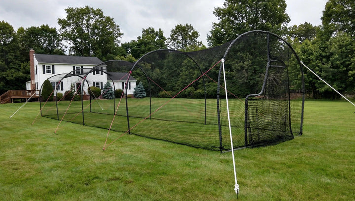 Heater Sports Batting Cage Package 48' / Drop Toss - Baseball / Batting Tee ($25 value) Heater Xtender Cage + Pitching Machine Package - Entry Machines