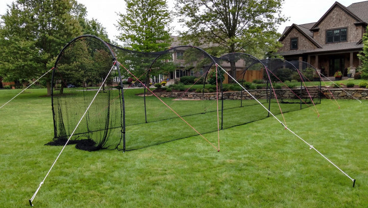 Heater Sports Batting Cage Package 54' / Drop Toss - Baseball / Batting Tee ($25 value) Heater Xtender Cage + Pitching Machine Package - Entry Machines