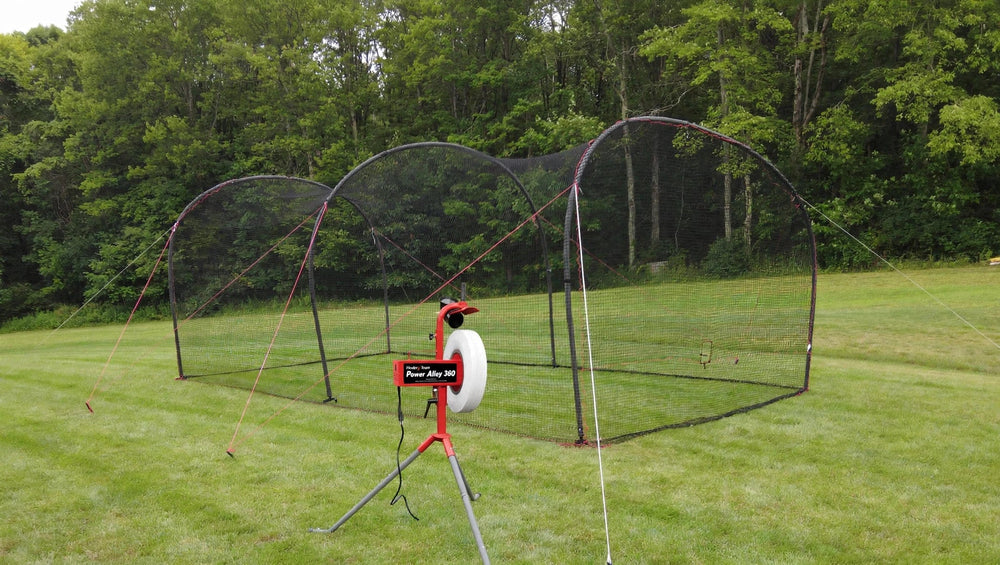Heater Sports Batting Cage Package Heater Xtender Cage + Pitching Machine Package - Entry Machines