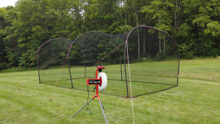 Heater Sports Batting Cage Package Heater Xtender Cage + Pitching Machine Package - Entry Machines