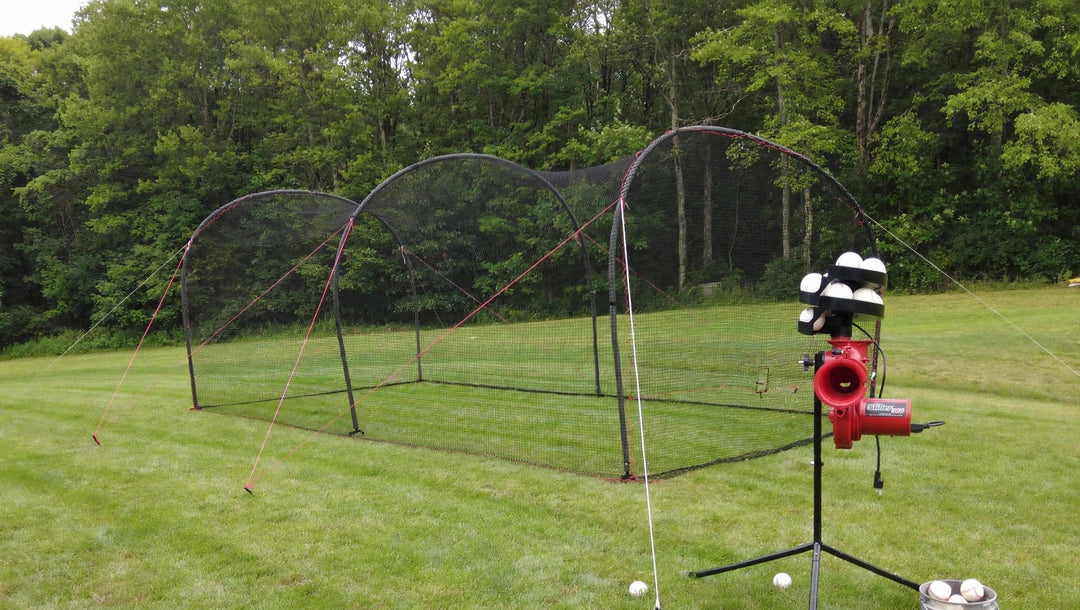 Heater Sports Batting Cage Package Heater Xtender Cage + Pitching Machine Package - Entry Machines