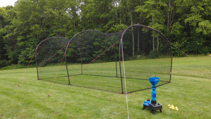 Heater Sports Batting Cage Package Heater Xtender Cage + Pitching Machine Package - Entry Machines